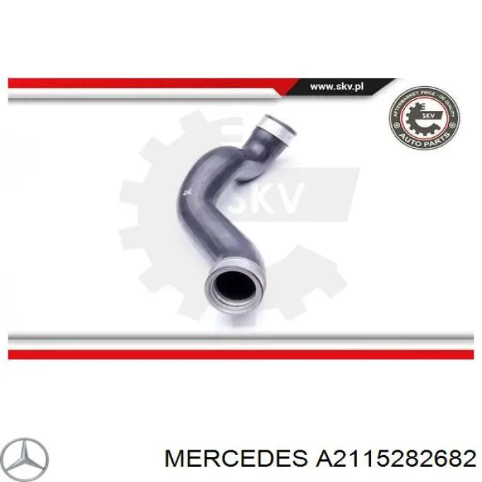Przewód (króciec) intercoolera Mercedes A2115282682 cena, od 48,61 USD