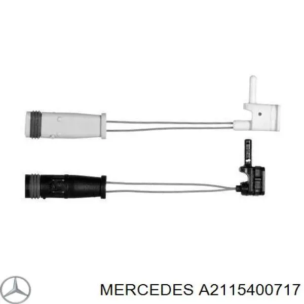 Czujnik zużycia klocków hamulcowych przedni lewy Mercedes A2115400717 cena, od 4,41 USD