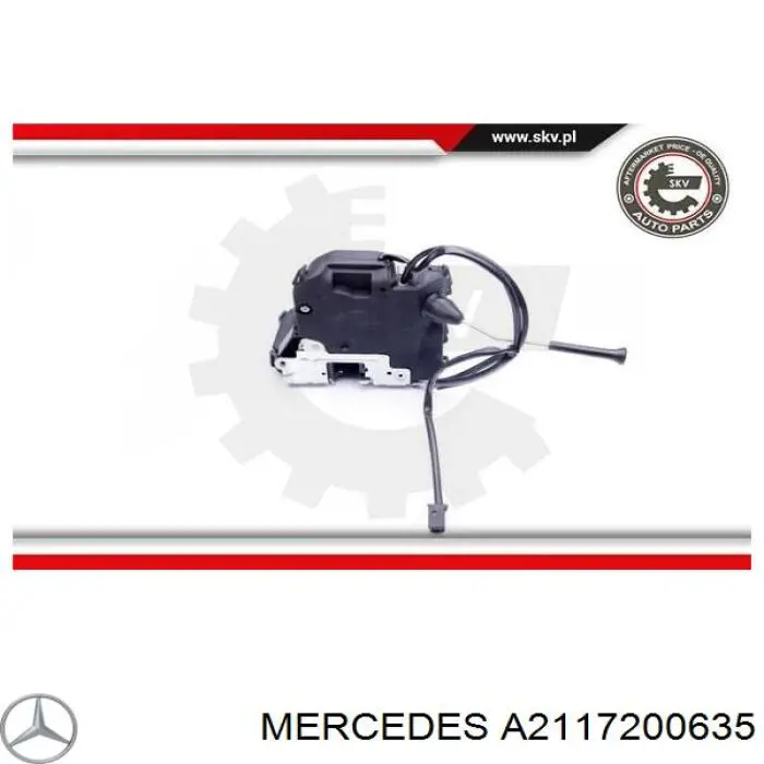 A2117200635 Mercedes zamek drzwi przednich prawych