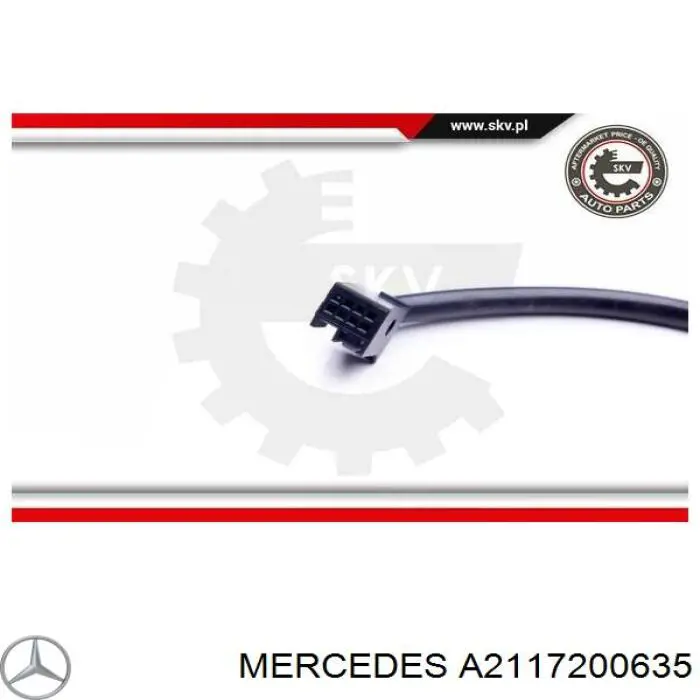 A2117200635 Mercedes Zamek drzwi przednich prawych