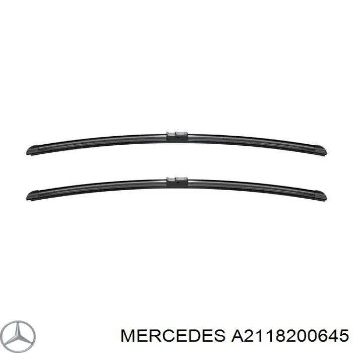 Do koszyka A2118200645 Mercedes Pióro wycieraczki szyby przedniej, zestaw (2 szt.)