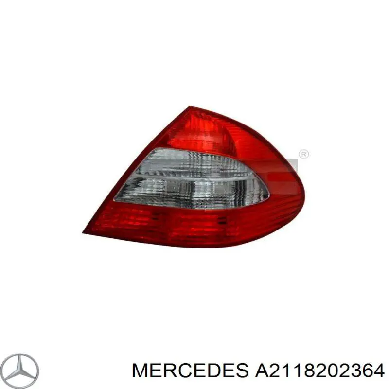 A2118202364 Mercedes Lampa zespolona tylna lewa zewnętrzna