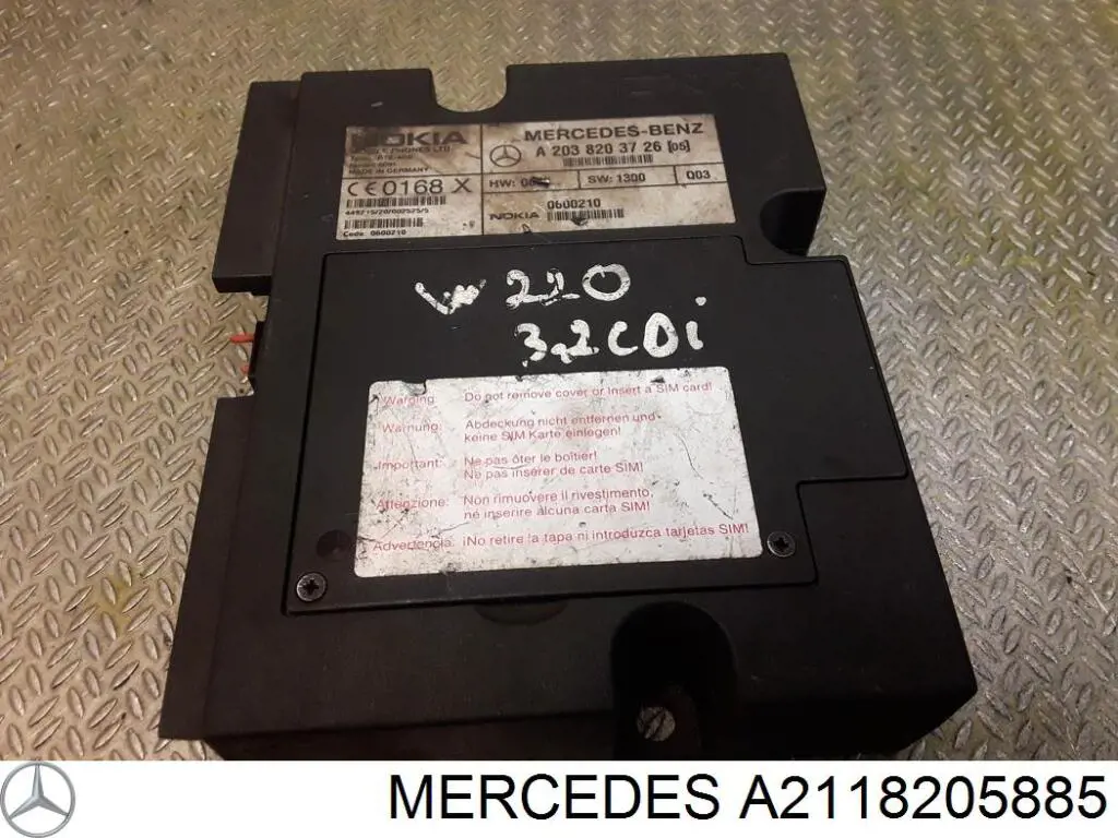 Blok sterowania telefonem Mercedes A2118205885 cena, od 80,02 USD