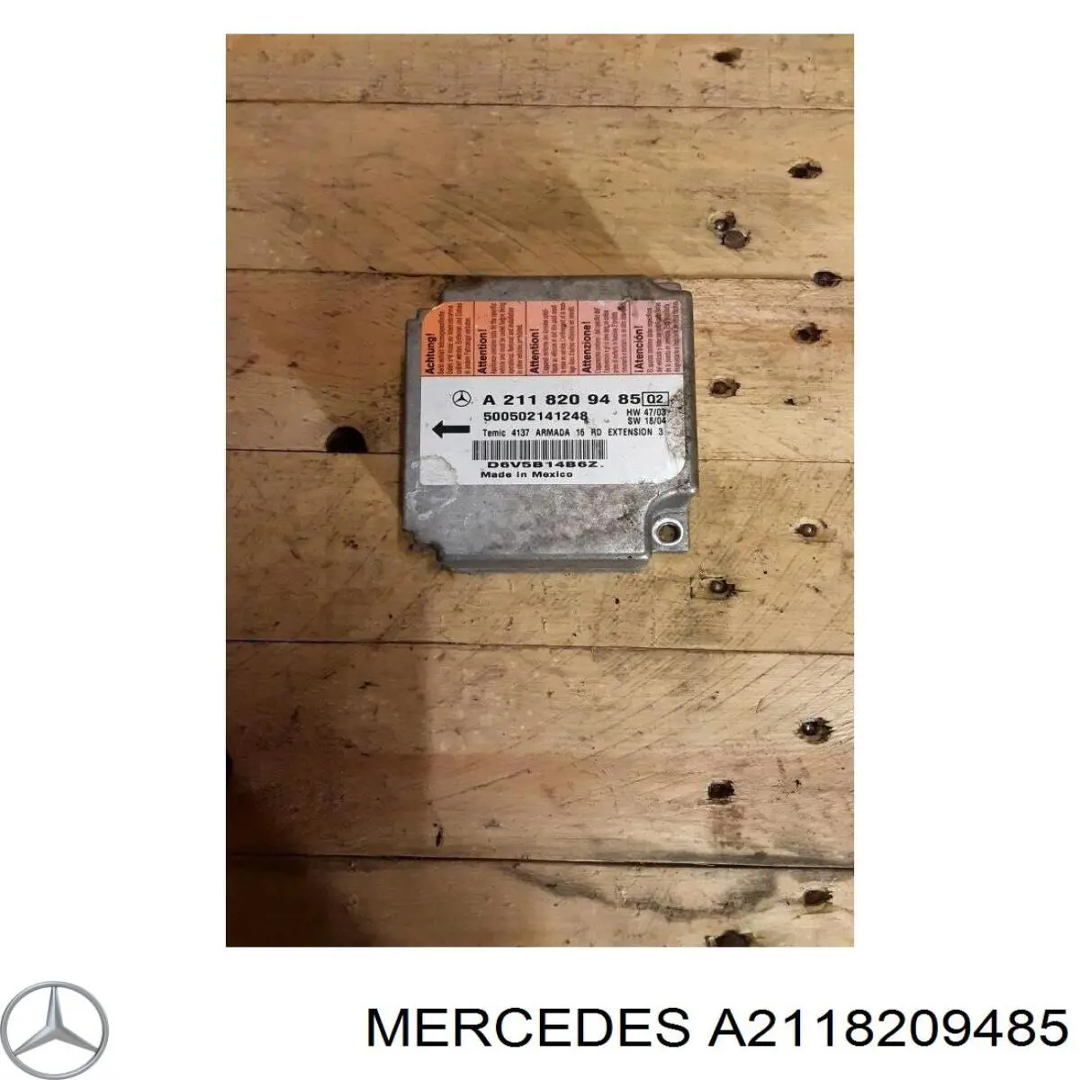 Sterownik poduszki bezpieczeństwa Mercedes 2118209485 cena, od 64,70 USD