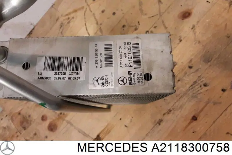 Parownik klimatyzacji Mercedes A2118300758 cena, od 78,69 USD