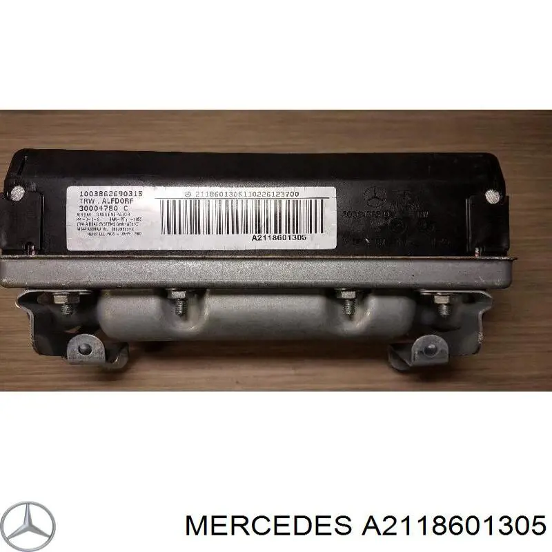 Do koszyka A2118601305 Mercedes Poduszka powietrzna (Airbag) pasażera