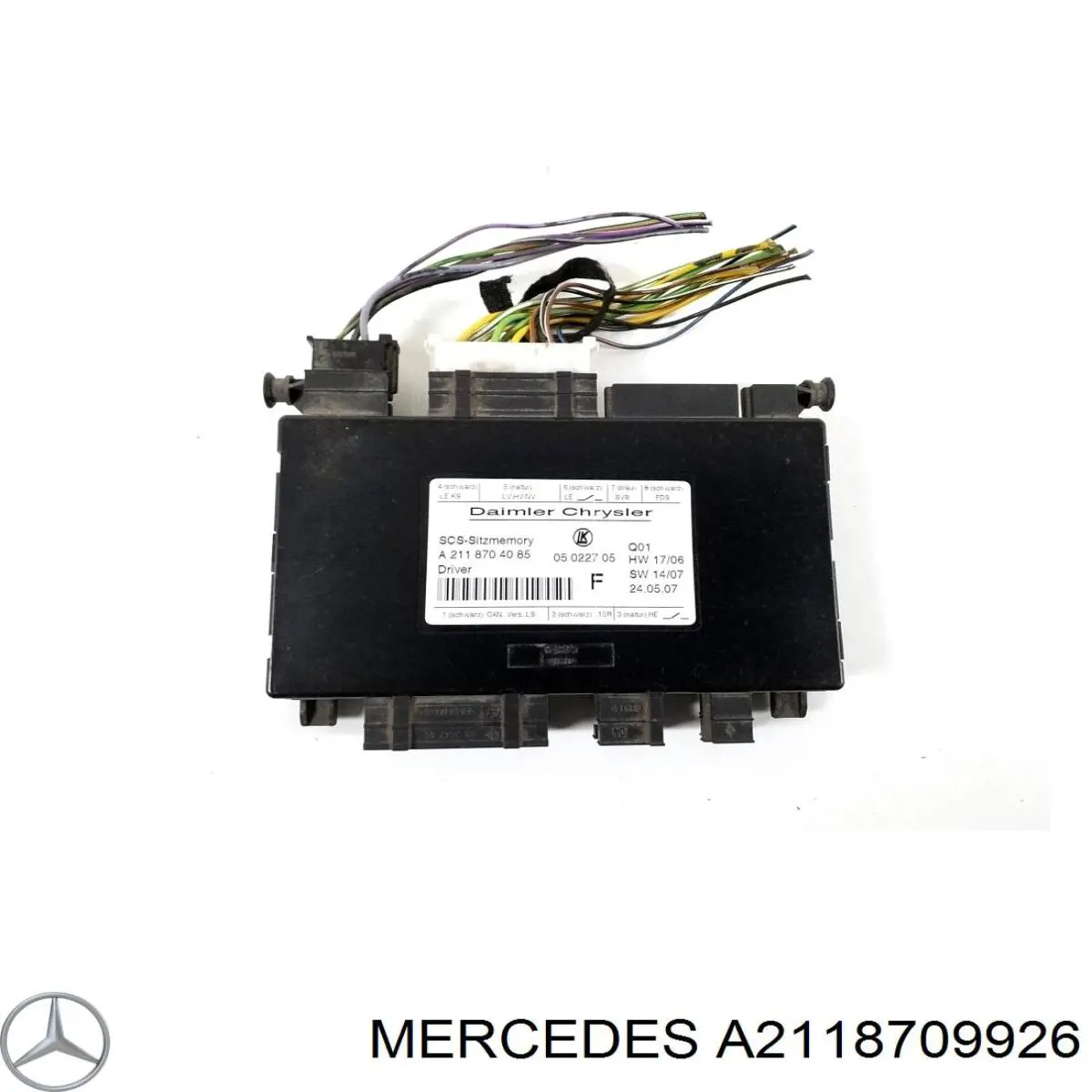 A2118709926 Mercedes Fotel przedni lewy