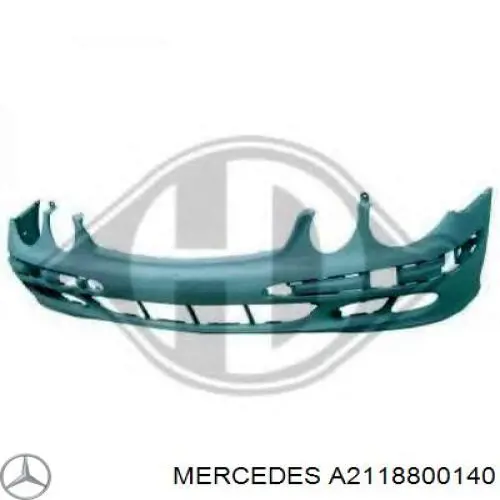 A2118800140 Mercedes Zderzak przedni