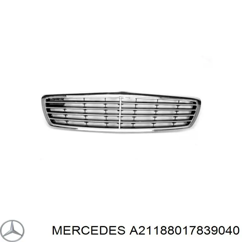 Do koszyka A21188017839040 Mercedes Atrapa chłodnicy