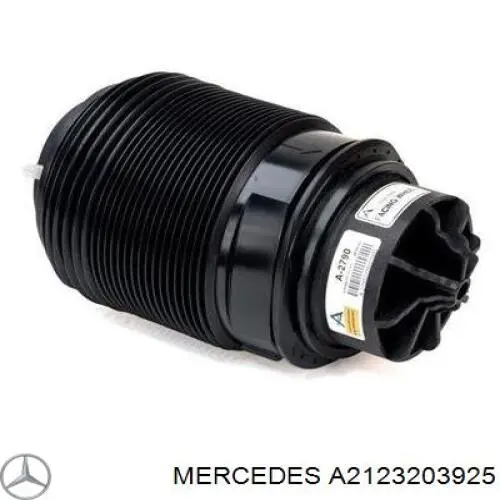 A2123203925 Mercedes Poduszka pneumatyczna (resor pneumatyczny) mostu tylnego