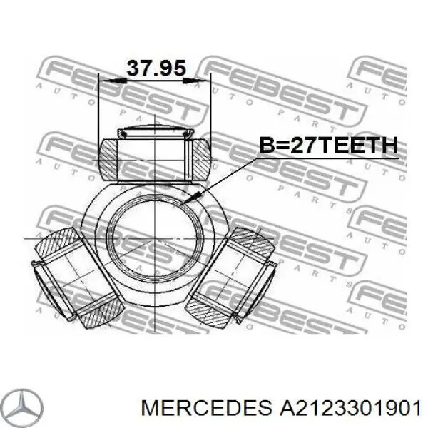 A2123301901 Mercedes półoś napędowa przednia prawa