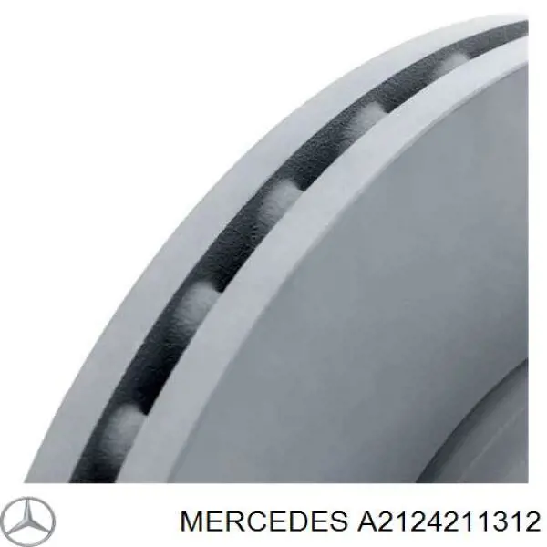 Do koszyka A2124211312 Mercedes Tarcza hamulcowa przednia