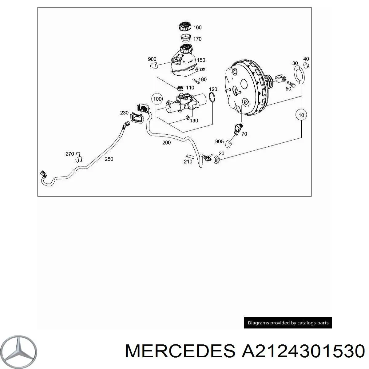 Wzmacniacz próżniowy hamulców Mercedes E sedana (W212) (2009 - 2016) cena, od 222,39 USD