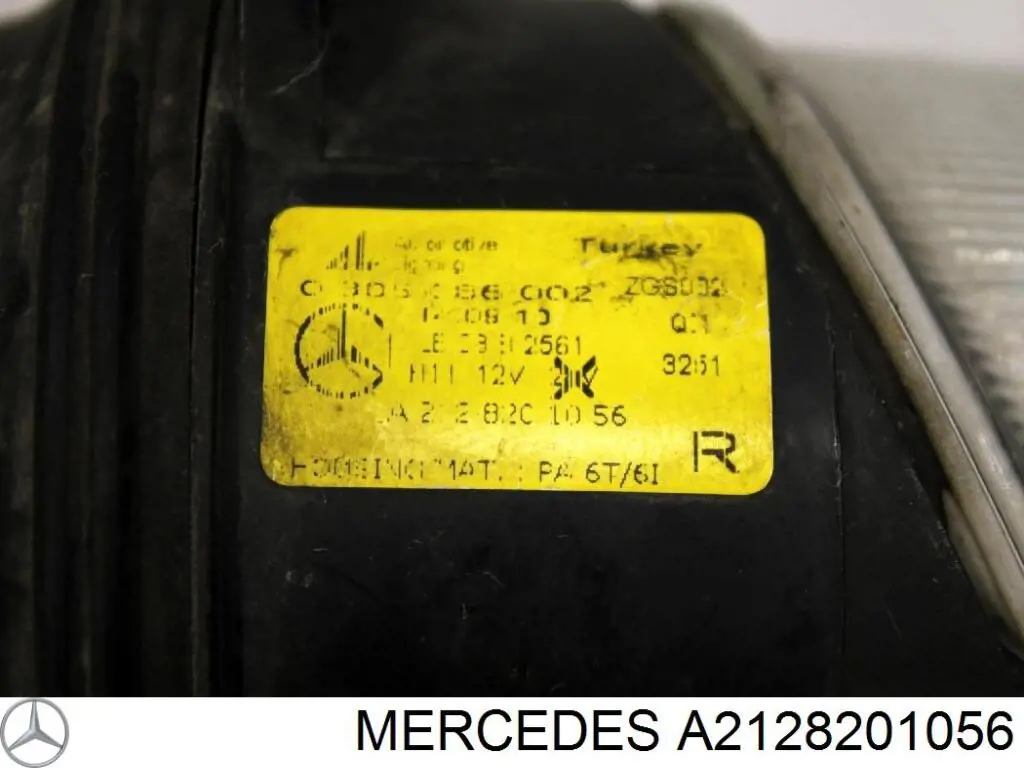 Do koszyka A2128201056 Mercedes Lampa przeciwmgielna lewa
