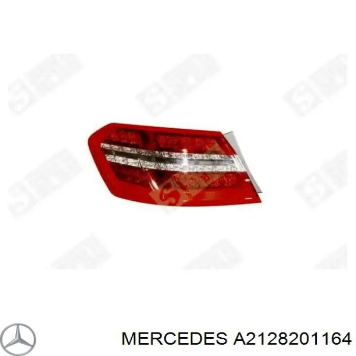 Do koszyka A2128201164 Mercedes Lampa zespolona tylna lewa zewnętrzna