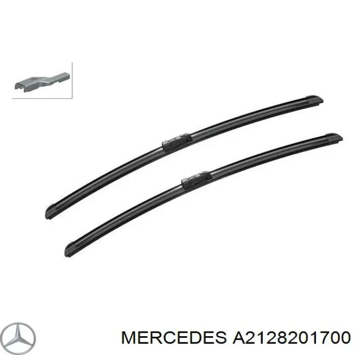A2128201700 Mercedes Pióro wycieraczki szyby przedniej, zestaw (2 szt.)