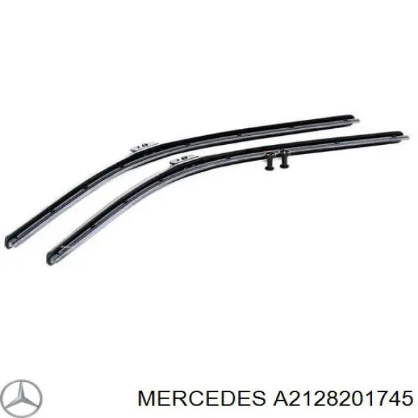 Do koszyka A2128201745 Mercedes Pióro wycieraczki szyby przedniej, zestaw (2 szt.)