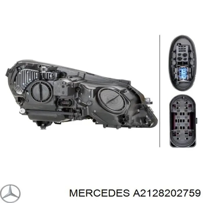 Reflektor lewy Mercedes A2128202759 cena, od 1429,62 USD