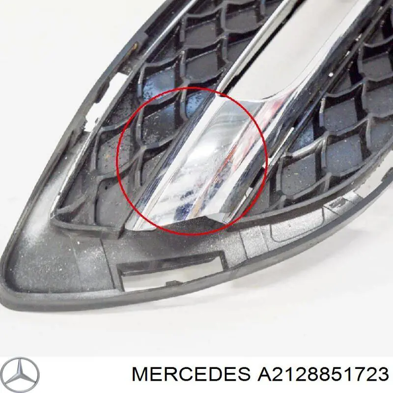 Do koszyka A2128851723 Mercedes Zaślepka (kratki) lamp przeciwmgielnych zderzaka przedniego lewa