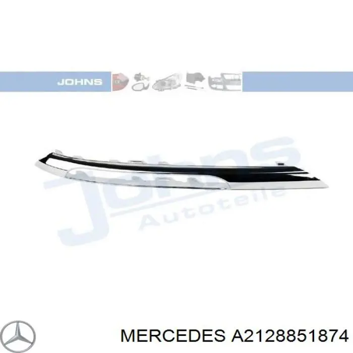Do koszyka A2128851874 Mercedes Listwa ochronna drzwi przednich prawych