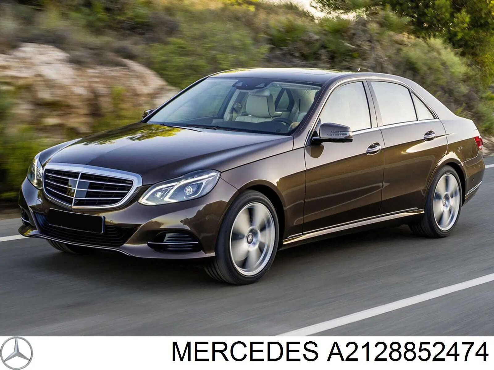 A2128852474 Mercedes Listwa ochronna zderzaka przedniego środkowa