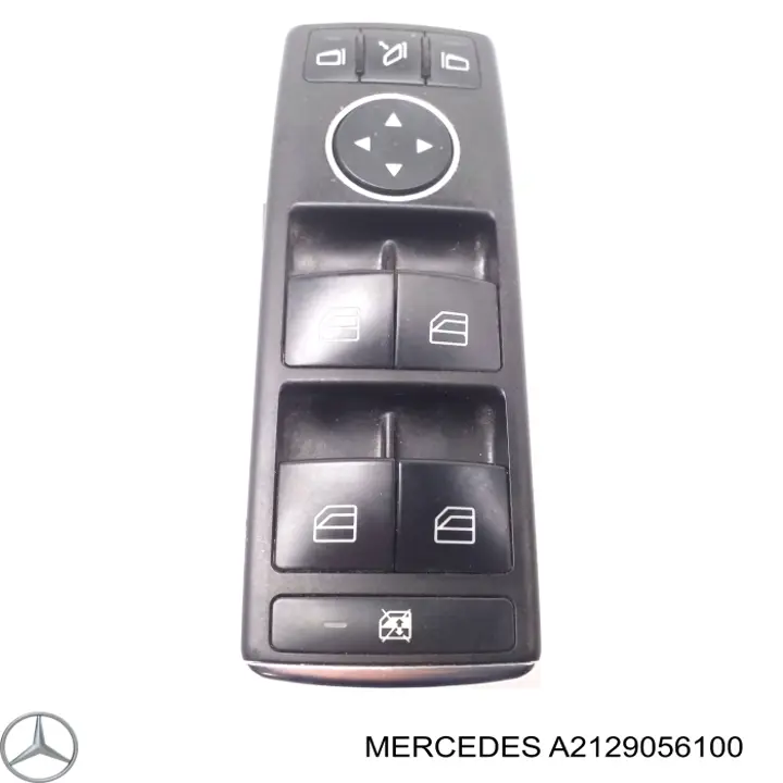 Panel przyciskowy sterowania podnośnikiem szyby przedni lewy Mercedes A2129056100