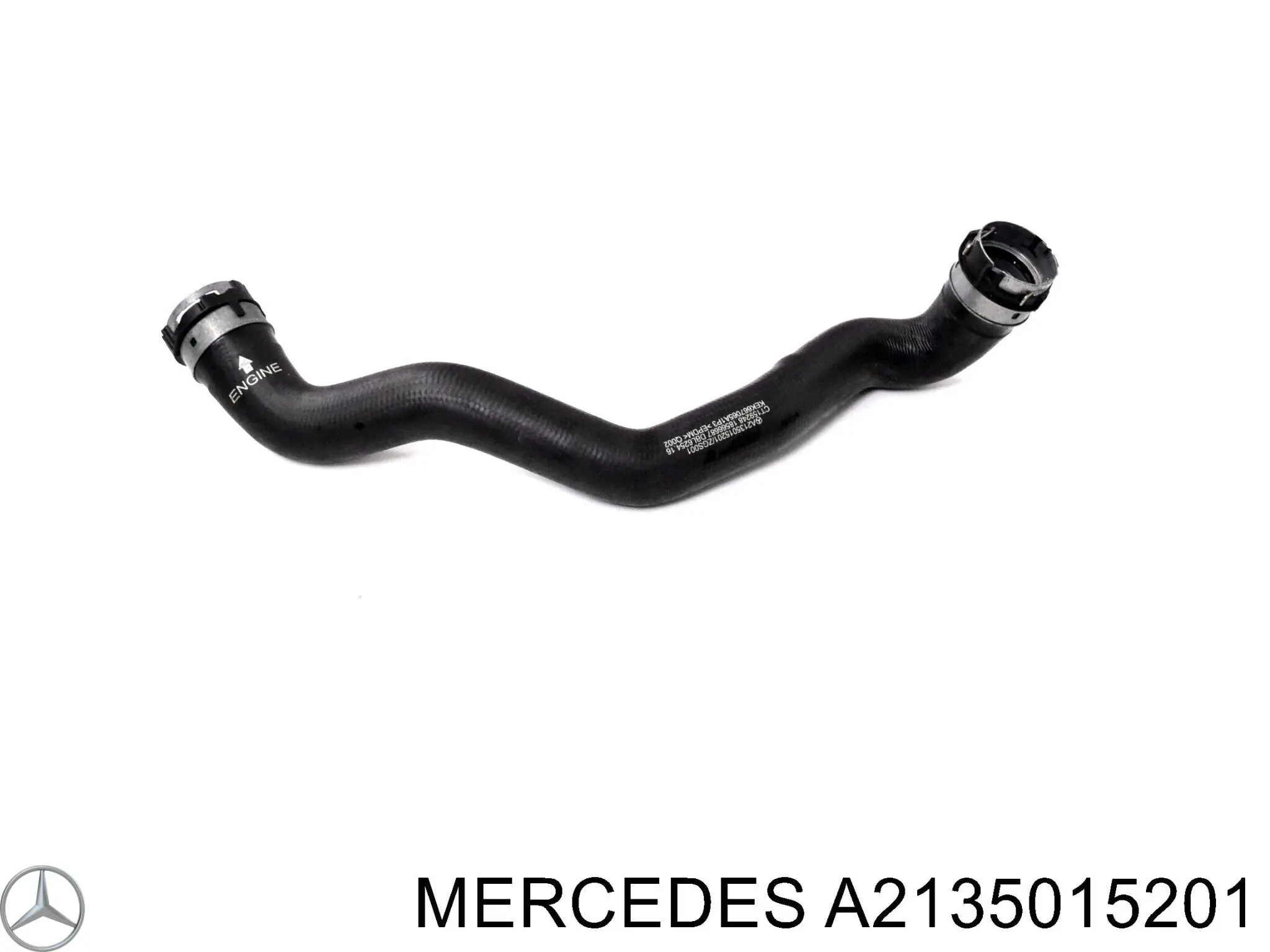 Przewód (króciec) chłodnicy górny Mercedes A2135015201 cena, od 92,38 USD