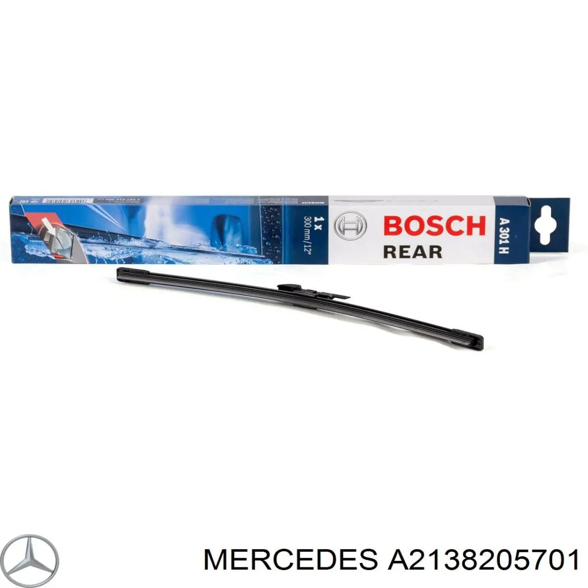 Do koszyka A2138205701 Mercedes Pióro wycieraczki szyby przedniej, zestaw (2 szt.)