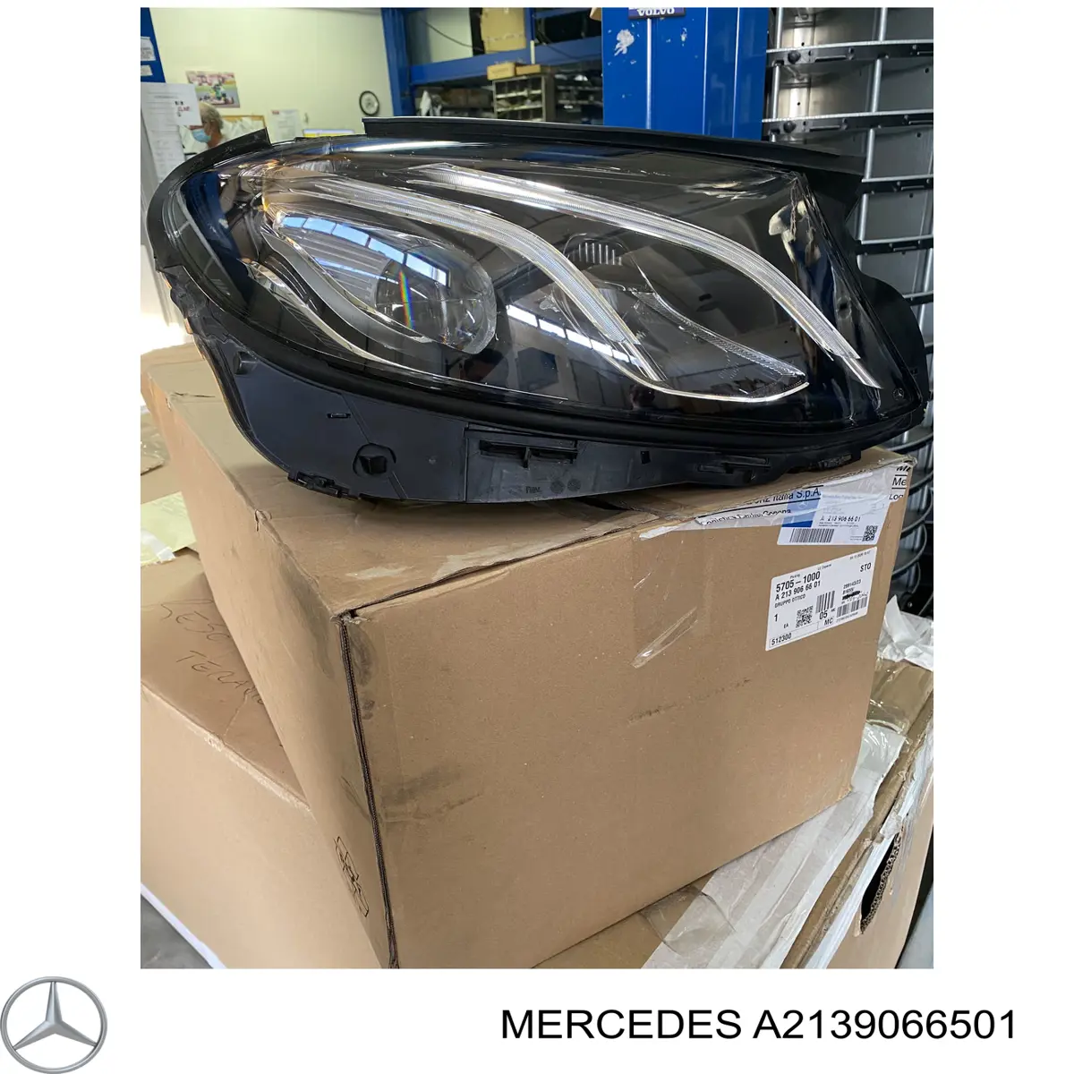 Do koszyka A2139066501 Mercedes Reflektor lewy