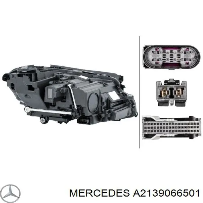 Reflektor lewy Mercedes A2139066501 cena, od 521,54 USD