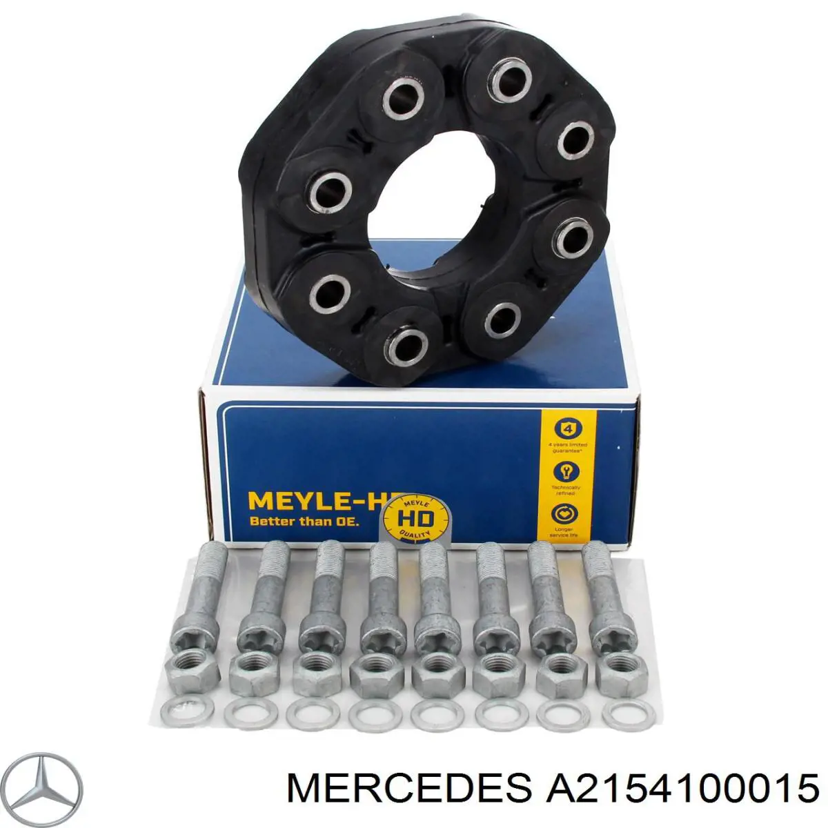 Do koszyka A2154100015 Mercedes Przegub elastyczny wału przedni/tylny