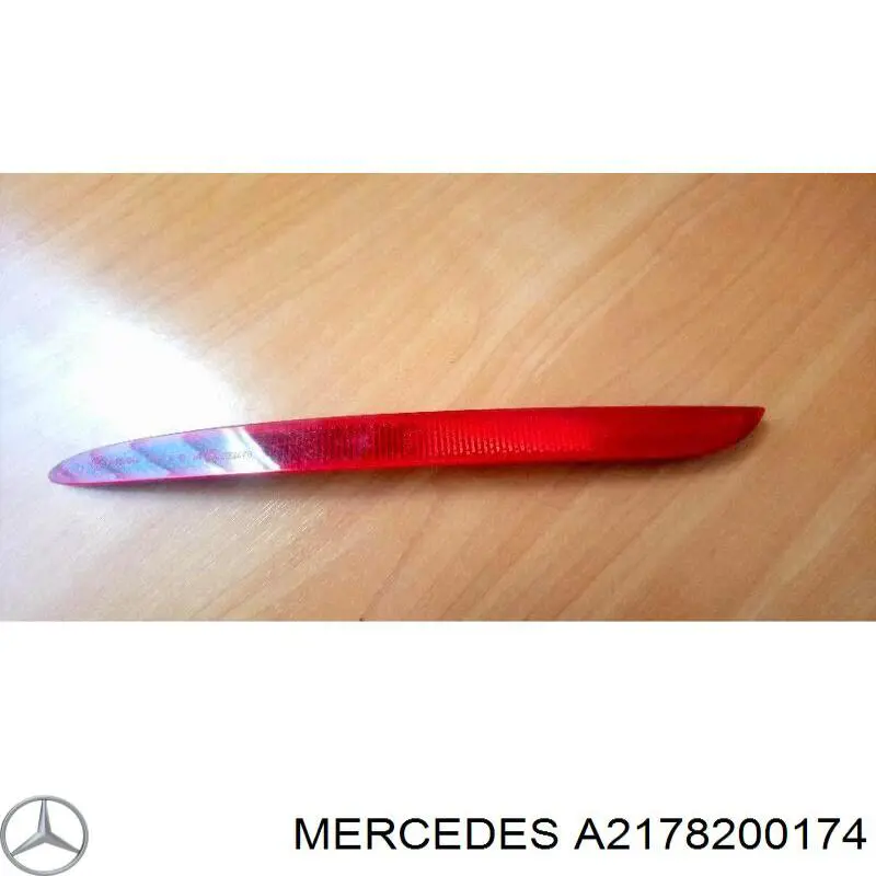 A2178200174 Mercedes Lampa odblaskowa zderzaka tylnego lewa