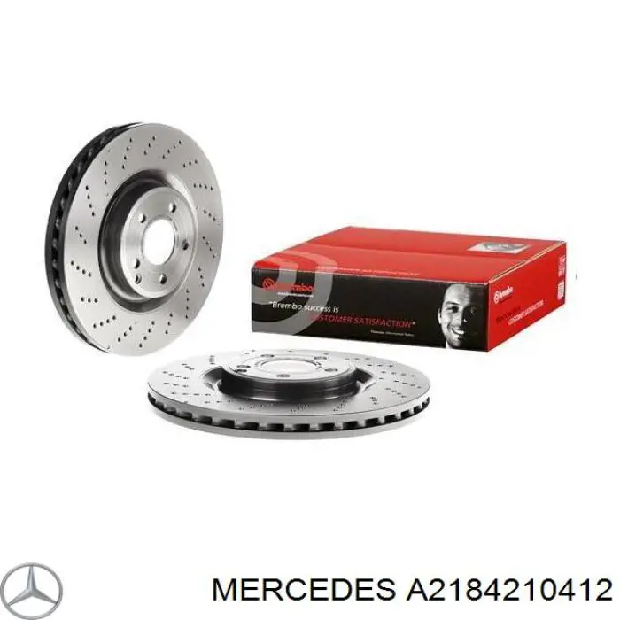 Tarcza hamulcowa przednia Mercedes A2184210412 cena, od 140,34 USD