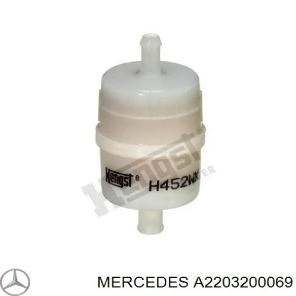 A2203200069 Mercedes Filtr powietrza sprężarki zawieszenia pneumatycznego