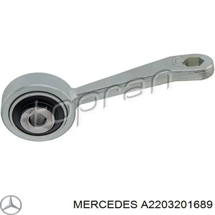 Łącznik stabilizatora przedniego lewy Mercedes A2203201689 cena, od 24,71 USD