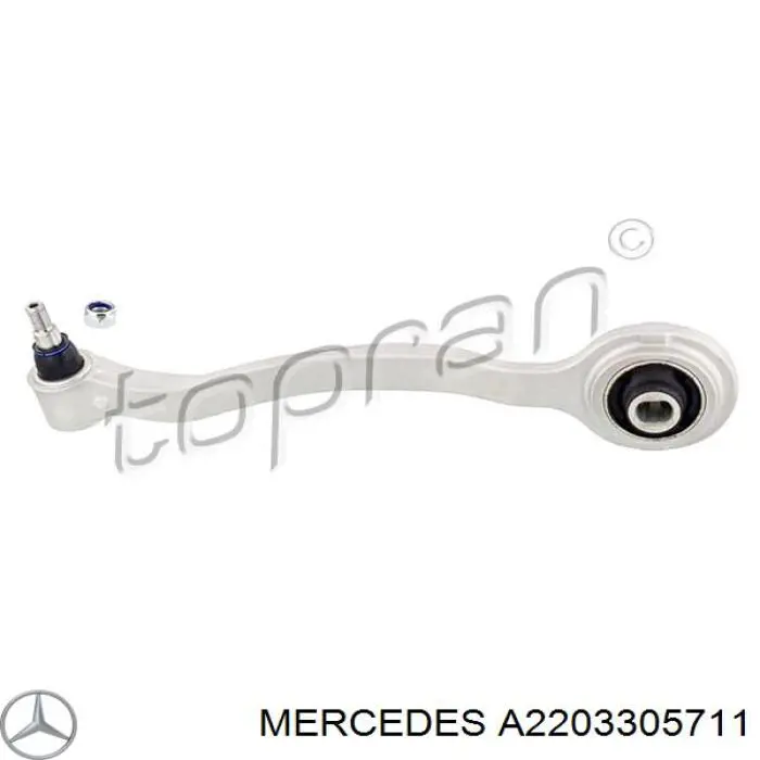 Do koszyka A2203305711 Mercedes Wahacz zawieszenia przedniego dolny lewy