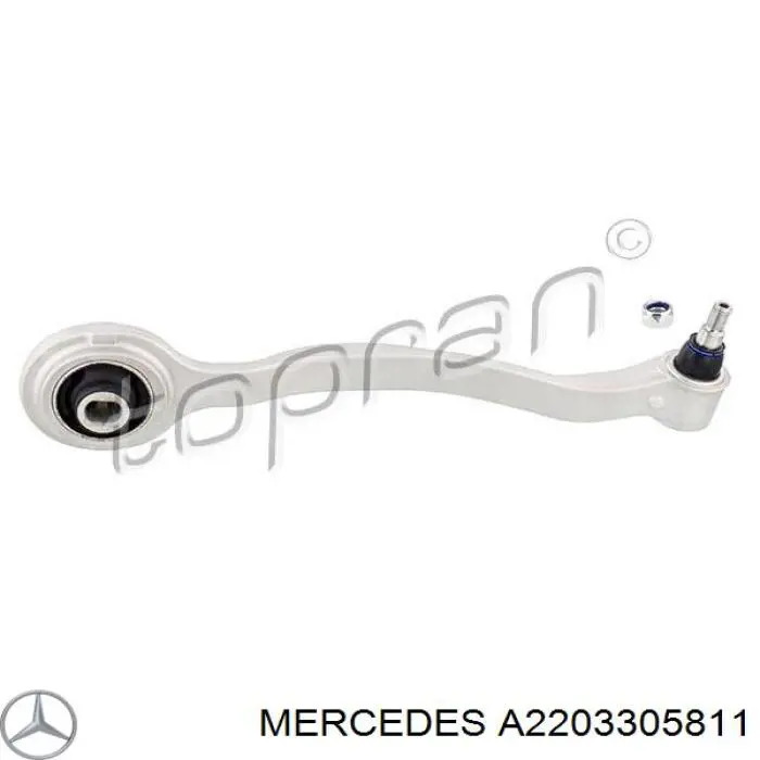 Wahacz zawieszenia przedniego dolny prawy Mercedes A2203305811 cena, od 80,50 USD