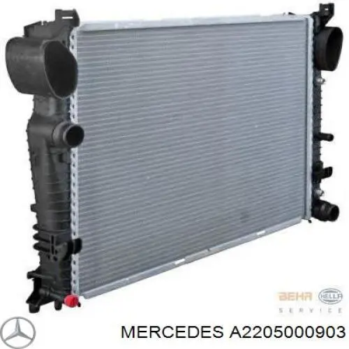 A2205000903 Mercedes Chłodnica silnika