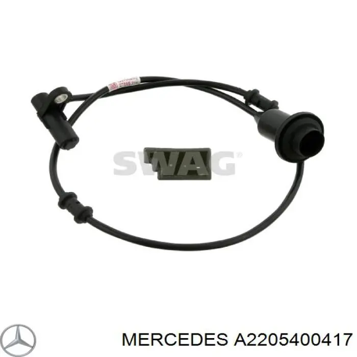 Czujnik ABS tylny lewy Mercedes A2205400417 cena, od 27,58 USD