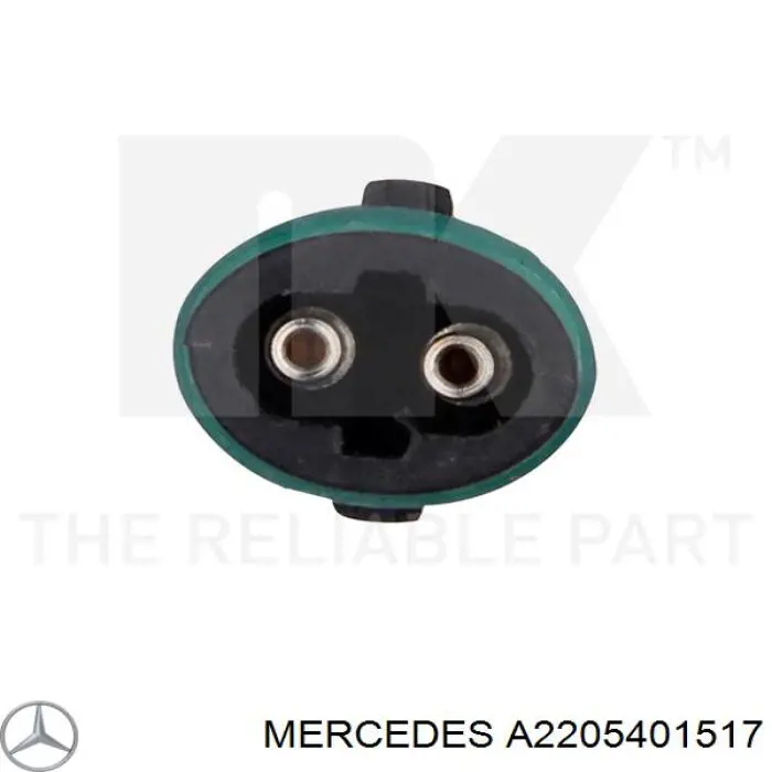 Do koszyka A2205401517 Mercedes Czujnik zużycia klocków hamulcowych przedni prawy