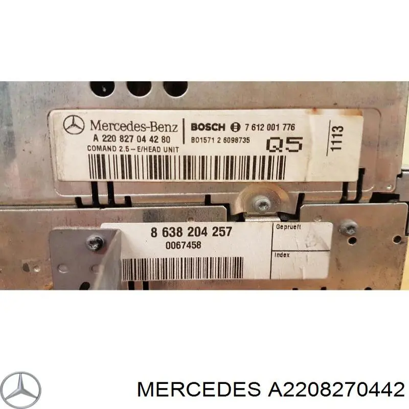 Do koszyka A2208270442 Mercedes Radioodtwarzacz (radio AM/FM)
