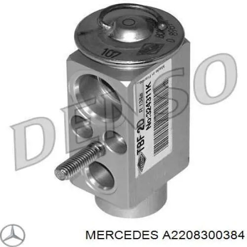 A2208300384 Mercedes Zawór termostatyczny klimatyzacji