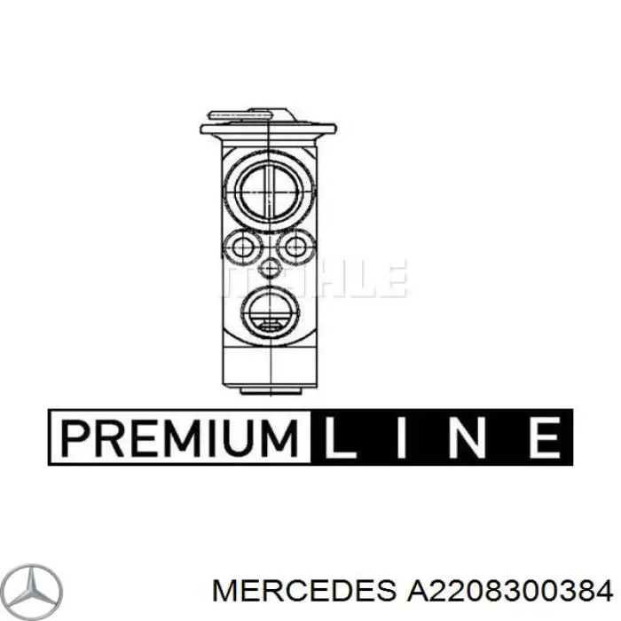 Zawór termostatyczny klimatyzacji Mercedes A2208300384 cena, od 33,76 USD