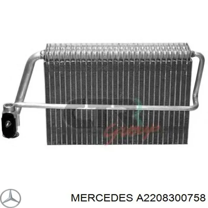 Parownik klimatyzacji Mercedes A2208300758 cena, od 49,19 USD