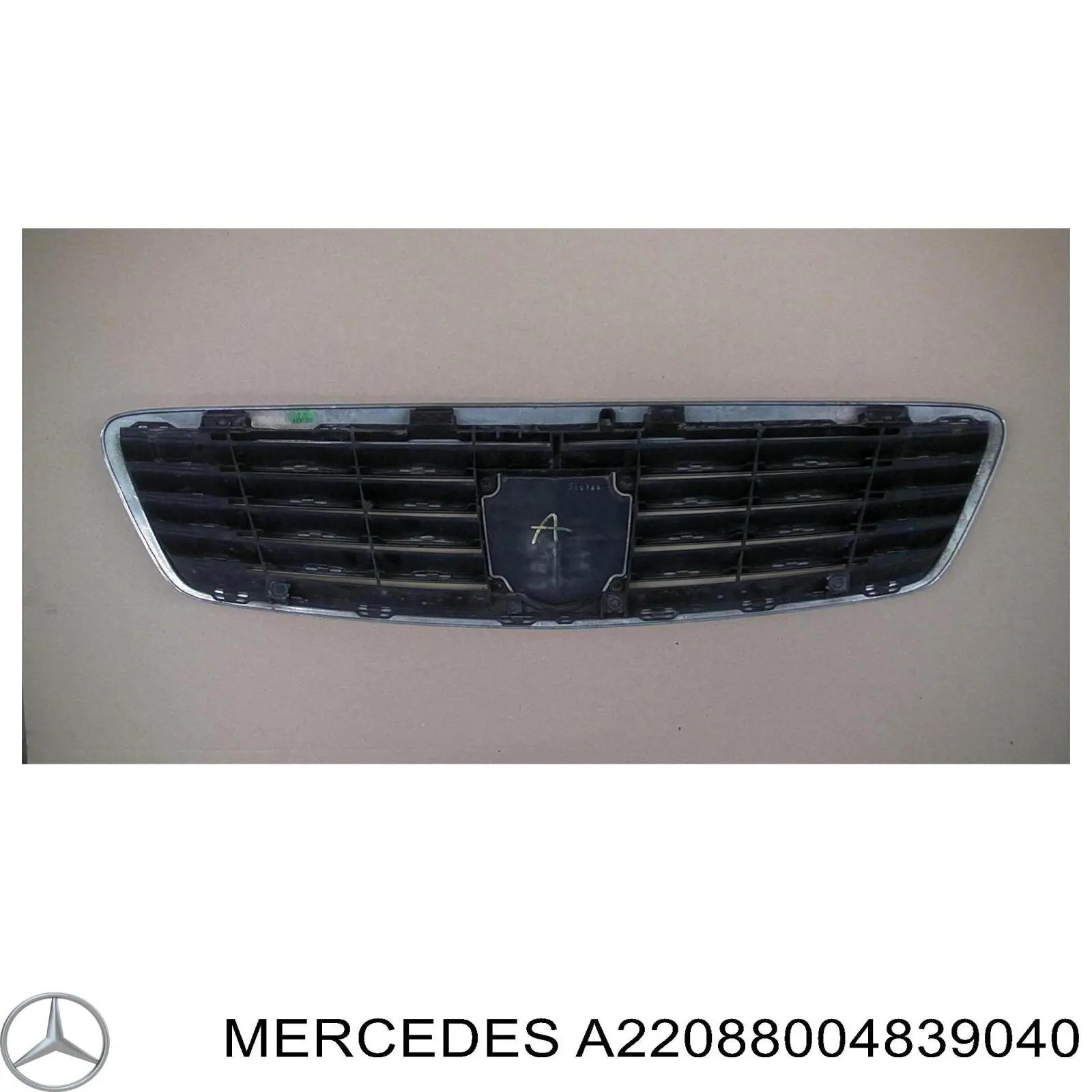 2208800483 Mercedes Atrapa chłodnicy