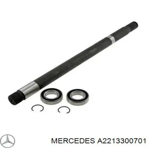 Wał napędowy półosi pośredni Mercedes A2213300701 cena, od 44,11 USD