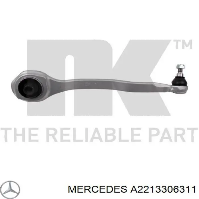 Wahacz zawieszenia przedniego dolny lewy Mercedes A2213306311 cena, od 89,62 USD