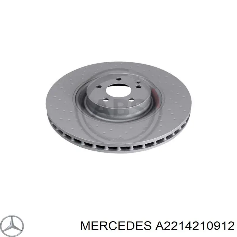 A2214210912 Mercedes Tarcza hamulcowa przednia