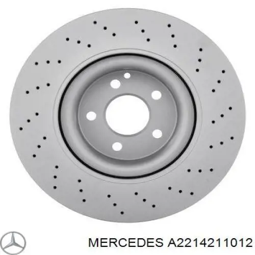A2214211012 Mercedes Tarcza hamulcowa przednia