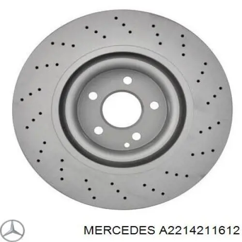A2214211612 Mercedes Tarcza hamulcowa przednia